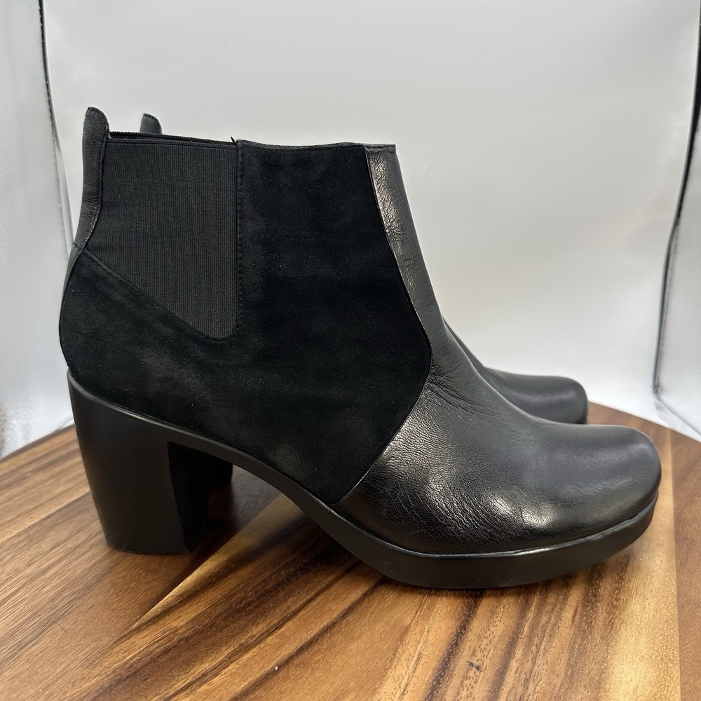 Dansko Tiffany Nappy Suede Ankle Boots Black Heeled Women's 41 US‎ 10.5-11
